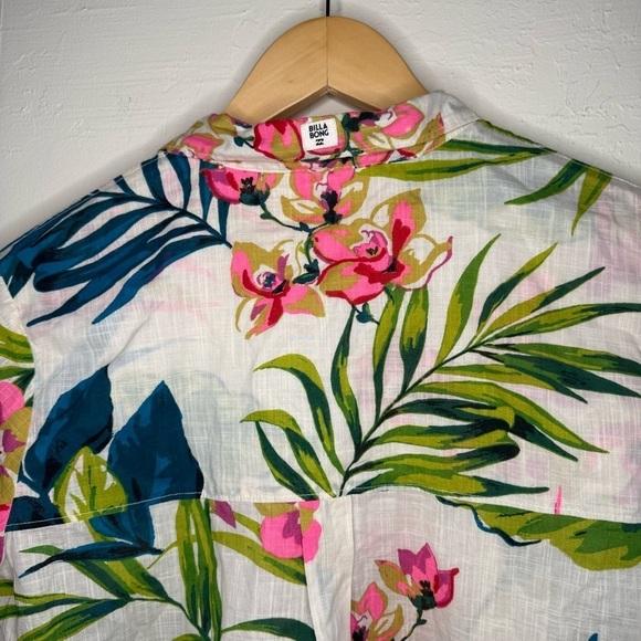 Billabong Crystal Waterfalls Shirt Button Down Size Large - Picture 6 of 8